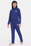 Zivame Girls Disney Knit Cotton Pyjama Set - Bellwether Blue — thumbnail 2